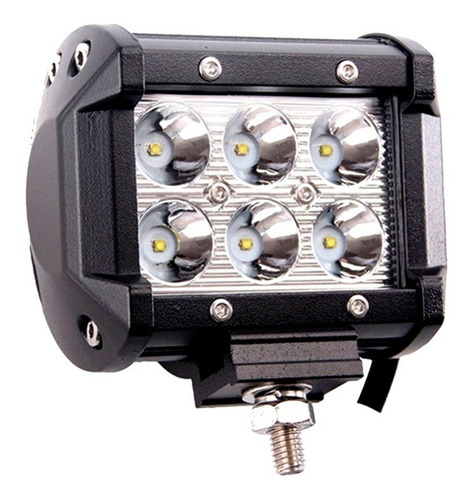 Faro Auxiliar 6 Led Cree 18 Watts Autos Motos Full Racing