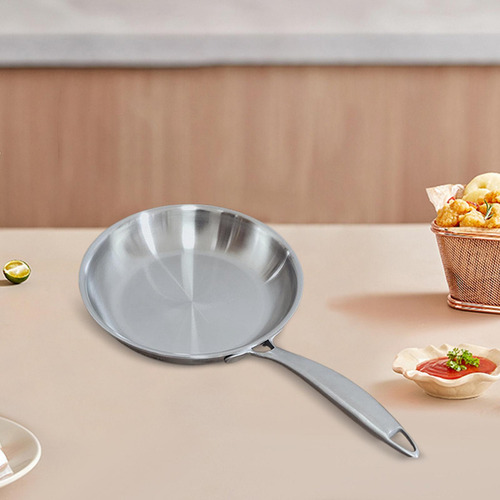Gs Sartén De Acero Inoxidable Sólida Para Cocinas De Pequeño