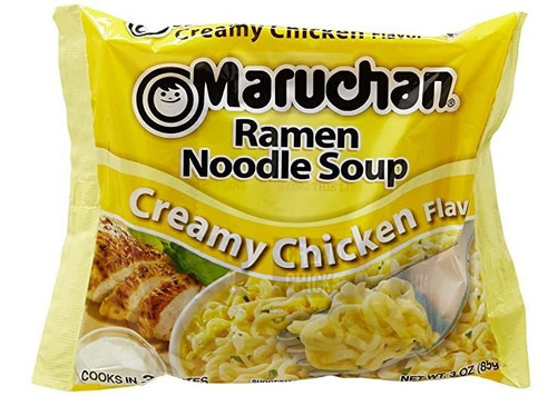 Maruchan, Sopa De Fideos Ramen, Sabor Cremoso De Pollo, 3 O.