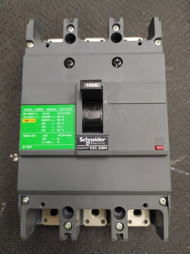 Breaker Ezc250h Easy Pact 160a Schneider 