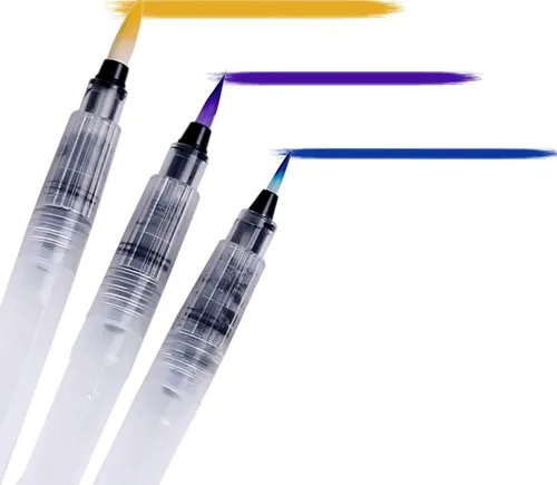 Pinceles Recargables Para Acuarelas Set X6 Unidaes