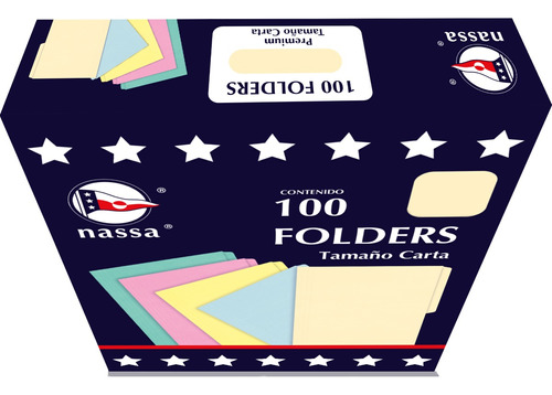 Nassa Folder Premium T.carta C .crema 100f / Caja 500 Pzas