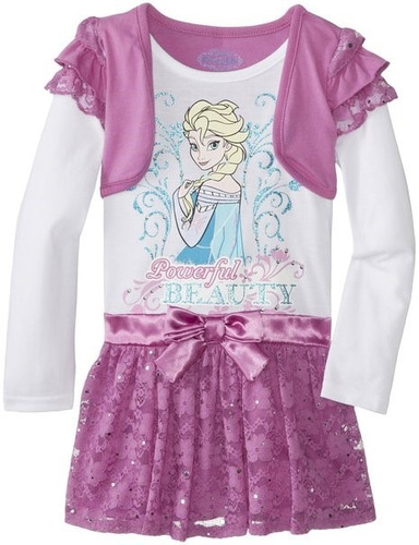 Bello Vestido Disney  De Frozen Talla 5