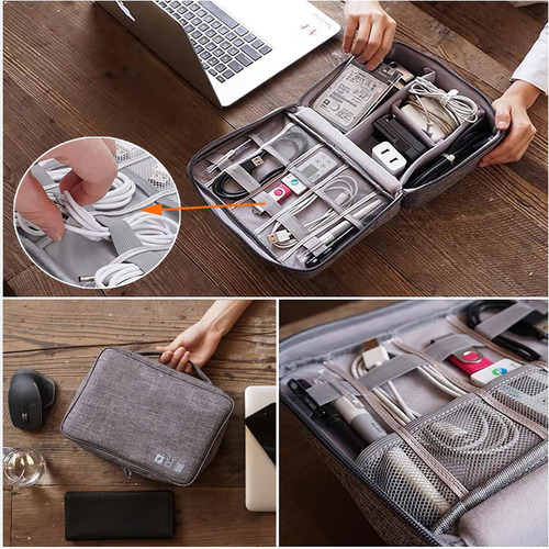 Baidai Organizador Cables Usb Cel Viajes Funda Maleta