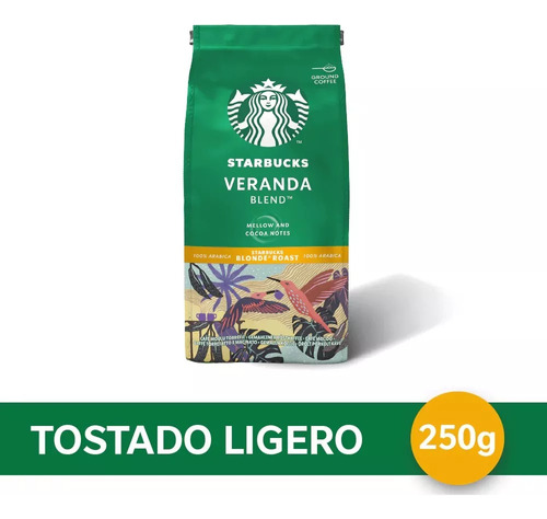 Nuevo! Cafe Starbucks Veranda Tostado Y Molido 250g Sin Tacc