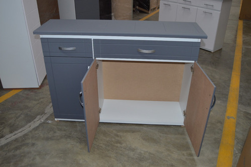 Mueble Para Cocina Base Para Cocina Brasil Gris Microondas G