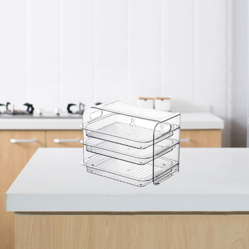 Estante Para Platos Laterales, Organizador Para 3 Capas