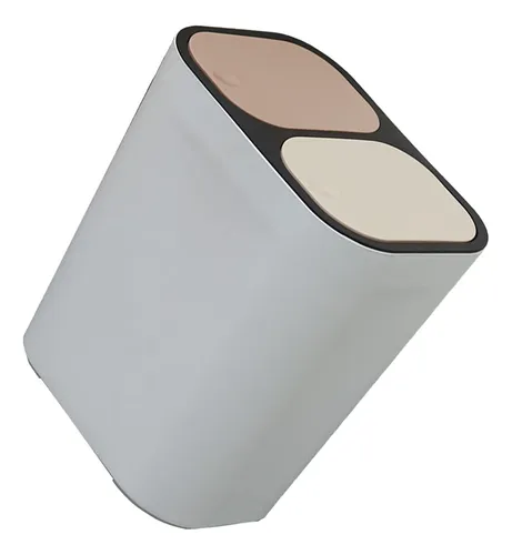 Cubo De Basura De Doble Compartimento Tapa Cubo De Reci...