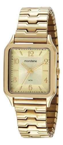 Relógio Mondaine Feminino Dourado Elástico 32388lpmvde1