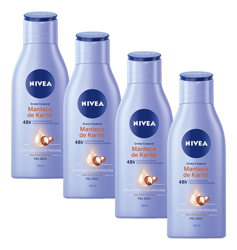 Pack Crema Corporal Nivea Manteca Karite 125 Ml