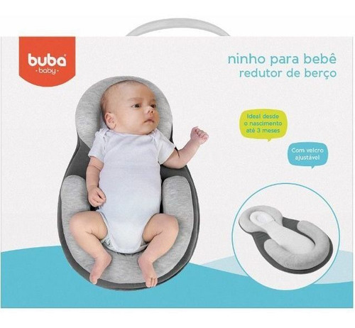 Ninho Redutor De Berço Cinza Buba