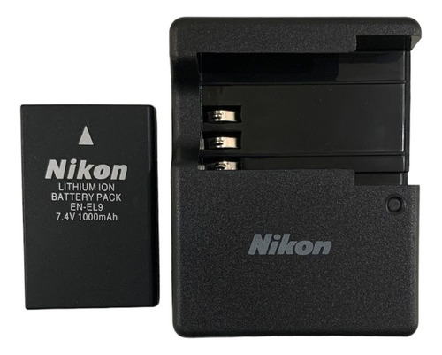 Kit Bat-eria Nikon En-el9 + Mh-23 Com Cabo P/nikon D40 D60