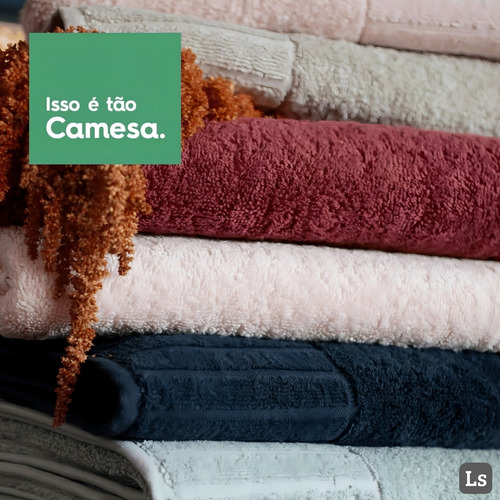 Kit 2 Toalhas Velour Bege Linha Premium 150 X 85 Cm Camesa Marrom Velour