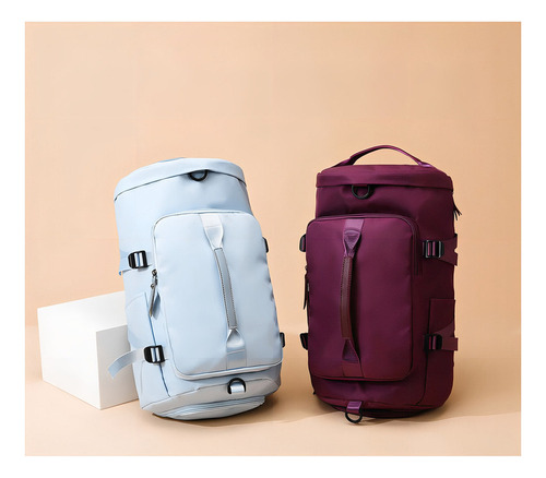 Mochila De Viaje Al Aire Libre, Bolsa De Entrenamiento FĂsico, Color Morado