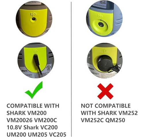 Cargador Para Shark Vacmop Vm200(old) Vm190 Vm19026 Vm20026