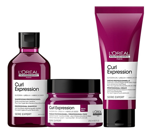 Loreal Kit Curl Expression Sh. Anti+rich Máscarleave-in Trio