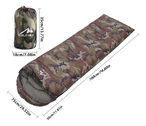 Saco De Dormir De Invierno Saco De Dormir De Camuflaje Con S