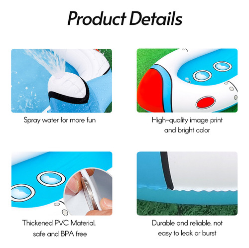 Splash Play Mat Para Piscina Inflable Grande Para Exteriores