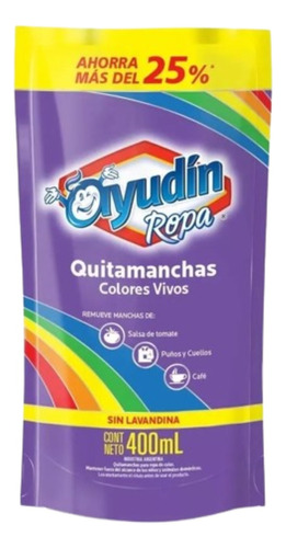Quitamanchas Colores Vivos Ayudin X 400 Ml (2595)