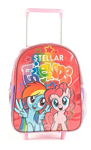 Mochila Con Carro My Little Pony Amigas Estelares 12 PuLG
