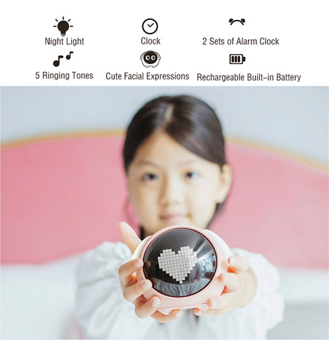 Lindo Reloj Despertador Digital Niños Sueño Entrenador Reloj