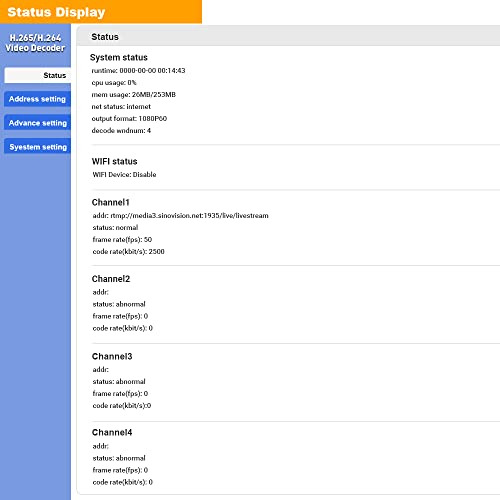 Decodificador De Video Uraycoder Uhcvd265-1-4k H.265 H.264