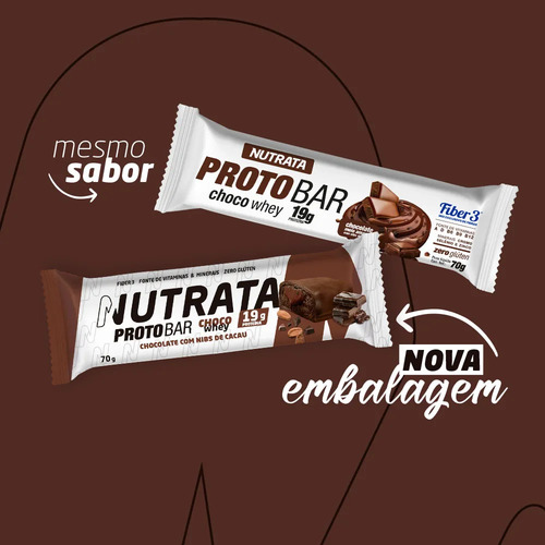 9 Protobar Chocolate E Nibs De Cacau Com Whey Nutrata 70g