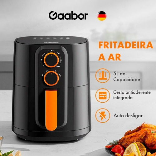 Fritadeira Elétrica Gaabor 4l Sem Óleo Air Fry 1400w 110v