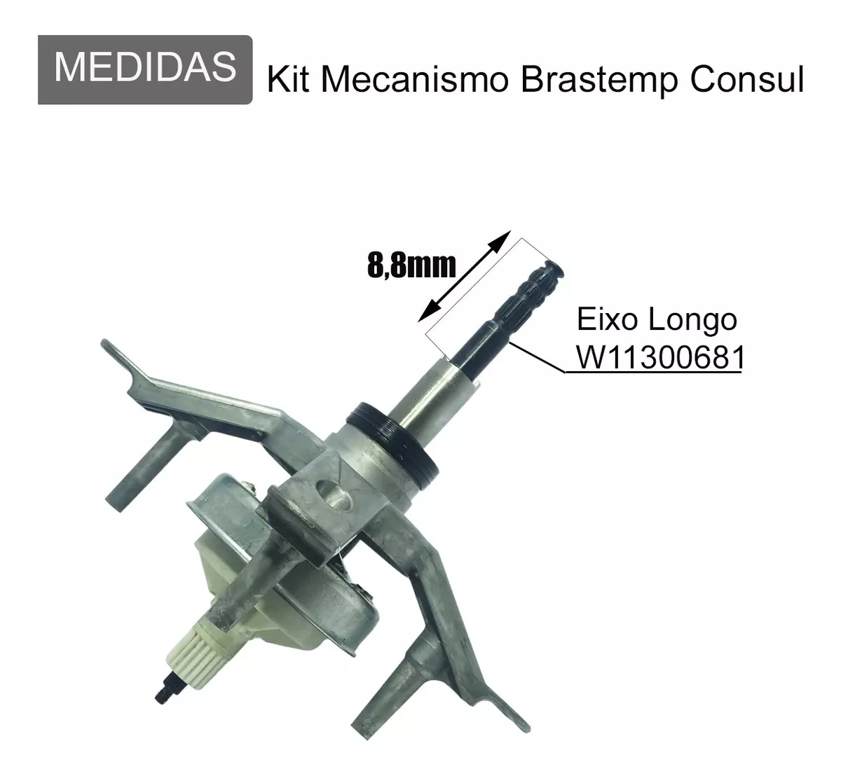 Segunda imagem para pesquisa de kit mecanismo brastemp maquinas lavar pecas acessorios