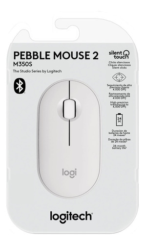 Mouse Logitech Pebble Mouse 2 M350s Bluetooth/wireless White