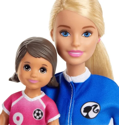 Set Barbie Entrenadora De Futbol Rubia Y Accesorios - Glm47