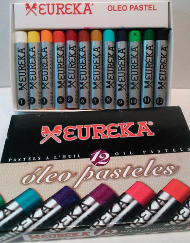 Pastel Al Óleo Eureka Por 12 Unidades