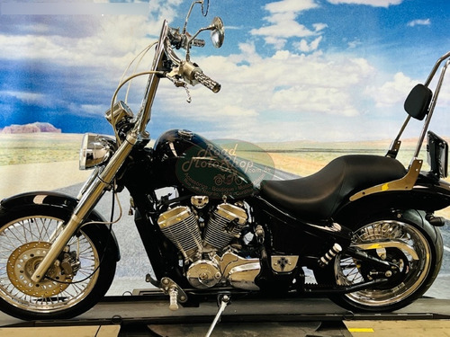 Honda Shadow 600 -preta 2003 -51.993km Customizada