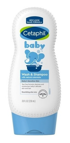 Cetaphil Baby Wash And Shampoo 230ml Organic Jabón Líquido