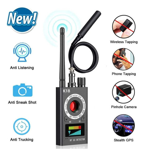 Detector Antiespías Gps + Cámaras Rf/láser/magnético