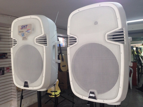 Par Bocinas Smt De 15 Blancas Amplificada De 1200w