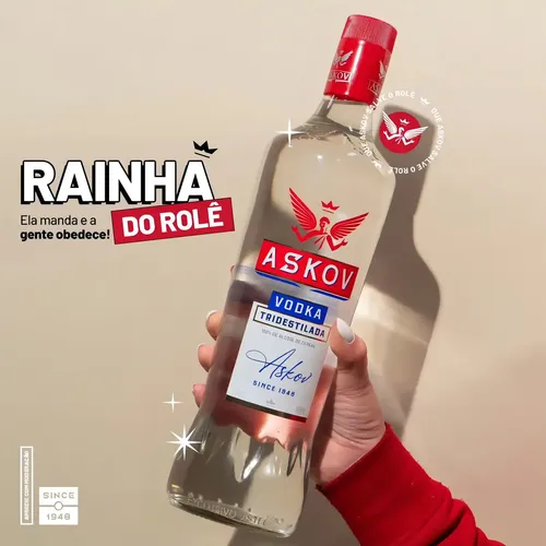 Vodka Askov 900 Ml - Garrafa Nacional Clássica | MercadoLivre