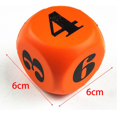Juego De Dados De Espuma De 6 Piezas Dados Cuadrados De