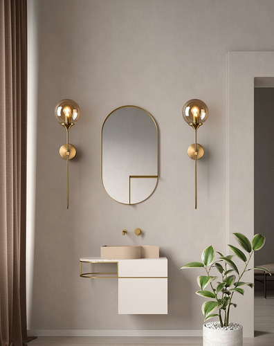 Lámparas Pared Bola De Cristal De Estilo Nórdico