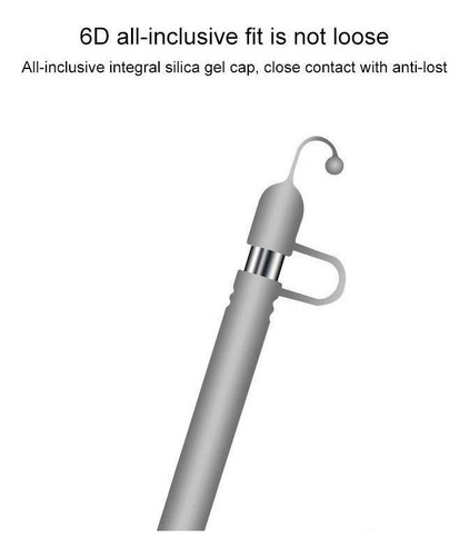 Funda De Silicona Gris Para Apple Pencil