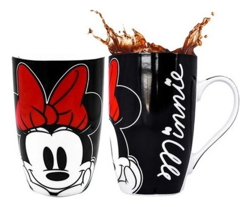 Tarro Para Café Minnie O Mickey Mouse 16 Oz