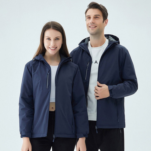 Chaqueta De Pareja A Prueba De Agua Y Viento Con Capucha K4