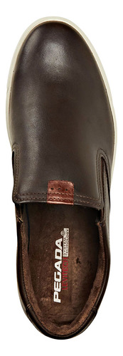 Tênis Masculino Slip-on Pegada 110402-04 Couro Casual
