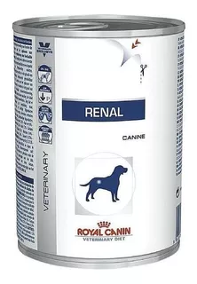 Alimento Royal Canin Veterinary Diet Canine Renal para cachorro adulto todos os tamanhos sabor mix em lata de 410g