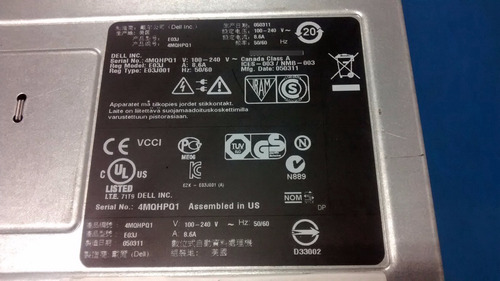 Storage Dell Powervault Md3200 Sas 12tb Discos De 1tb 7.2k (Usado)