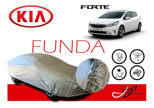 Cobertura Cubierta Afelpada Eua Kia Forte Hatchback 2017-18