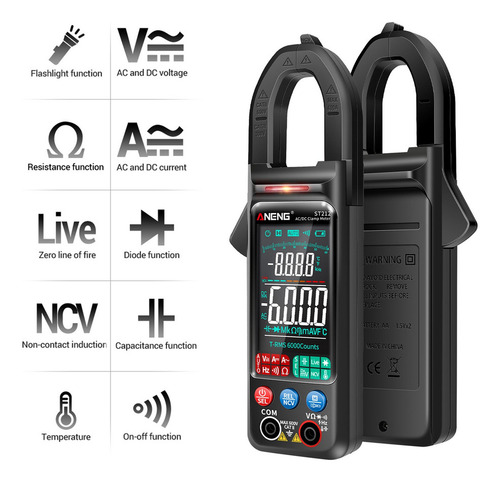 Aneng St212 Clamp Meter Multímetro Digital