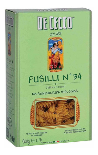 Pasta Marinter De Cecco Fusilli N34 caja 500g