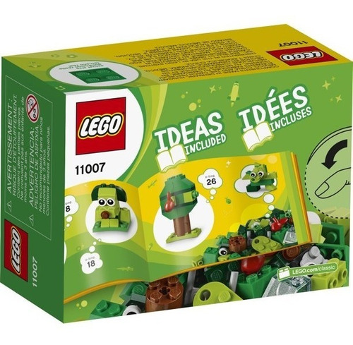 Lego Classic 11007 Perrito Verde 3 En 1 Figuras 60 Pzs