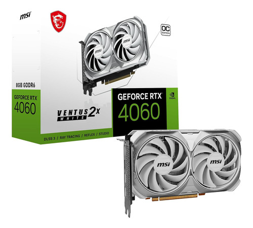 Msi Nvidia Rtx 4060 Ventus 2x White 8gb Gddr6